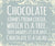 10 X 12 Box Sign Chocolate Comes From Cocoa Which Is A Tree That Makes It A Plant Chocolate Is A Salad