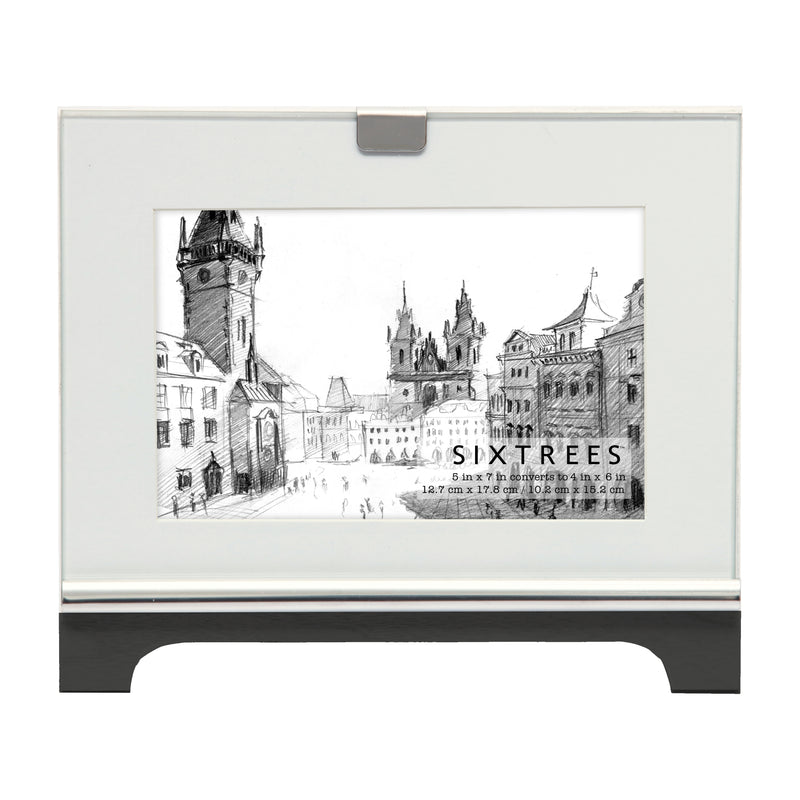 Spector Glass / Wood Picture Frame (Matting Optional) 4X6, 5X7 , Horizontal and Vertical - Multiple Colors