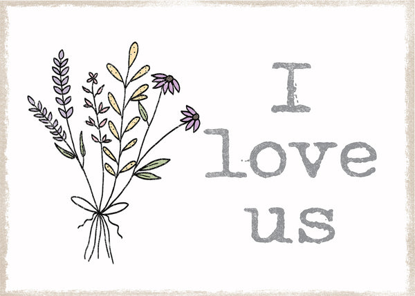 'I Love Us' - 5X7 Wooden Decorative Box Sign