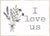 'I Love Us' - 5X7 Wooden Decorative Box Sign