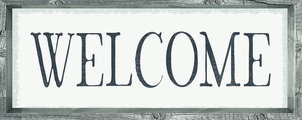 4 X 10 Box Sign Welcome