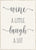 5 X 7 Box Sign Wine A Little Laugh A Lot