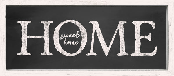 7 X 16 Box Sign Home Sweet Home Framed