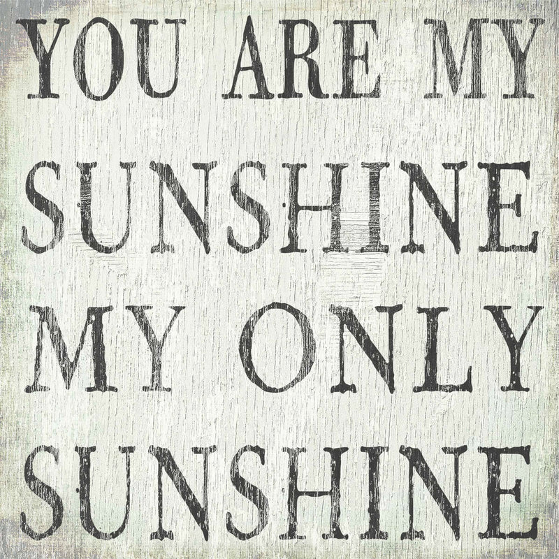 8 X 8 Box Sign You Are My Sunshine