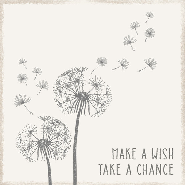 Make A Wish Take A Chance - 8X8 Box Sign