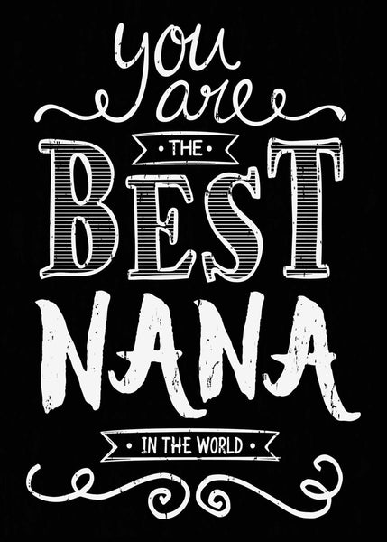 You Are  The Best Nana In The World - 5X7 Box Sign