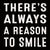 'There's Always A Reason To Smile' - 6X6 Wooden Decorative Box Sign