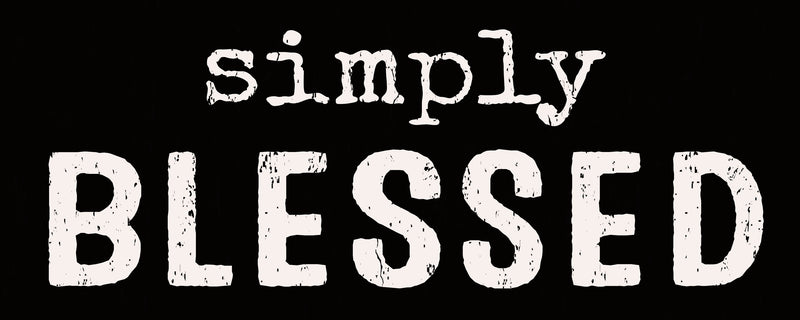 'Simply Blessed' - 4X10 Wooden Decorative Box Sign
