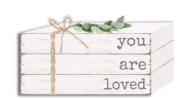You Are Loved - Decorative Book Stack