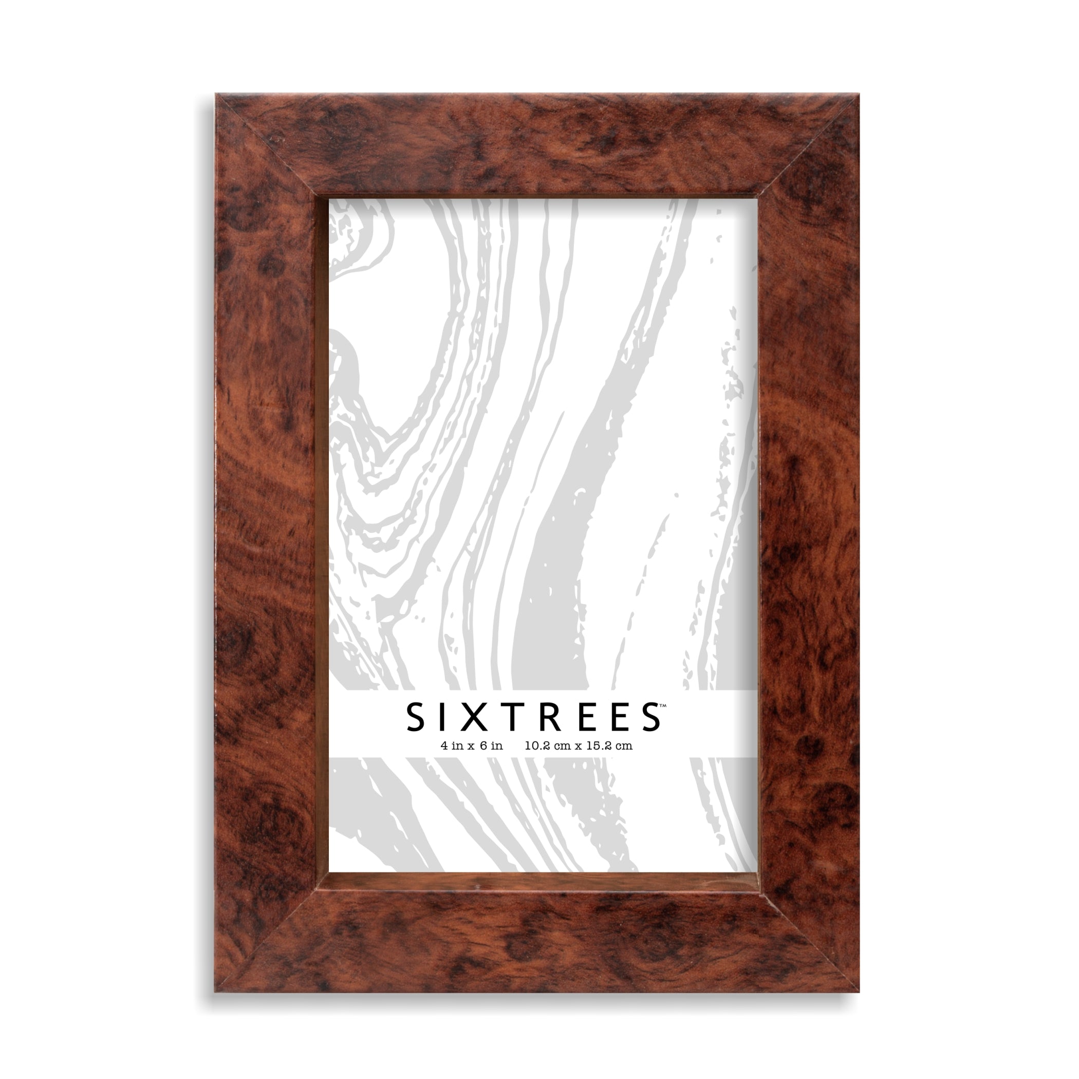 Kelley Burl Wooden Frames, 4X6, 5X7, 8X10 - Natural, Brown, Cocoa – Sixtrees