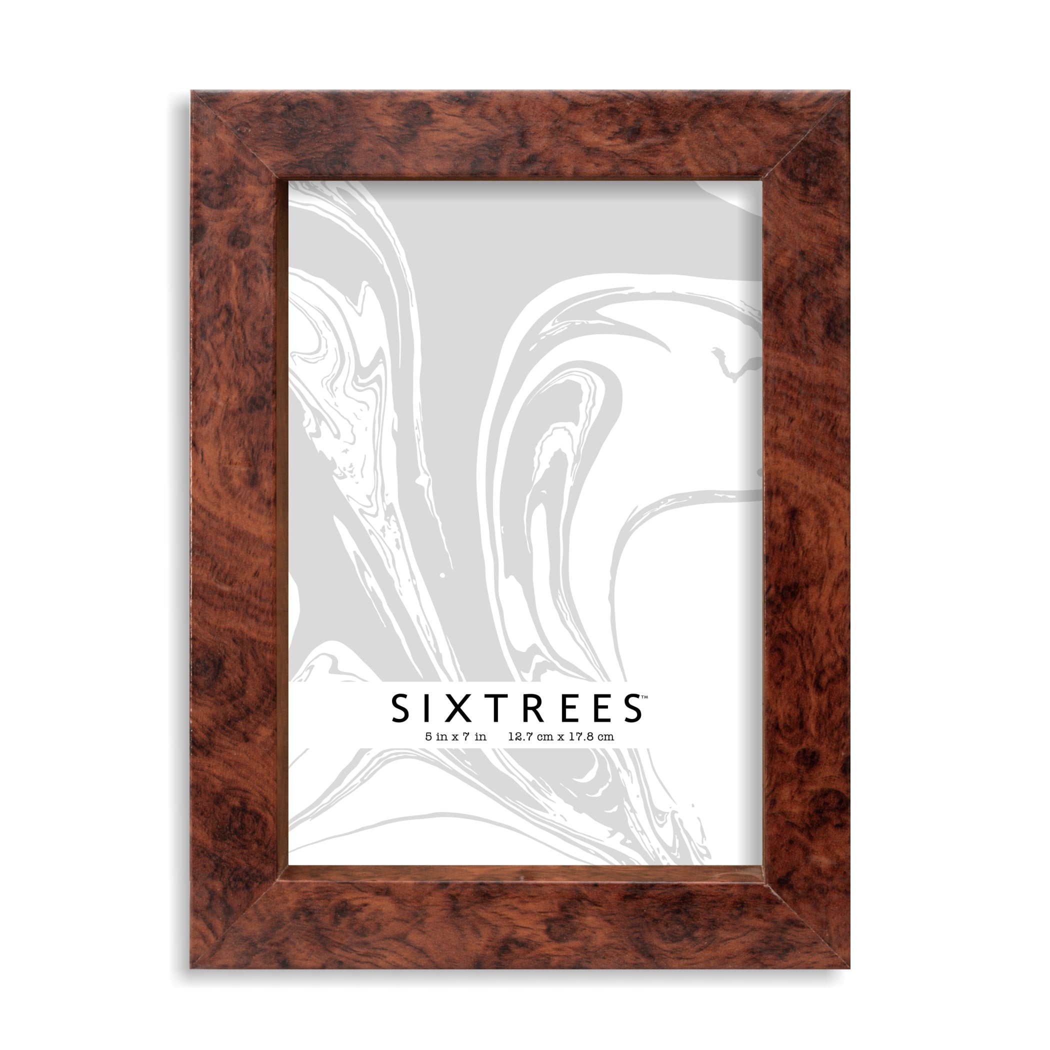 Kelley Burl Wooden Frames, 4X6, 5X7, 8X10 - Natural, Brown, Cocoa – Sixtrees