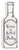 'Wine Is Bottled Poetry' - White Cut Out 12X4