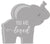 'Dream Big Little One' - Grey / Pink / Blue, 8X7 Wooden Decorative Baby Cut Out Sign
