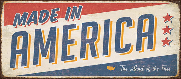 Made In America - 5X11 Wood Box Sign