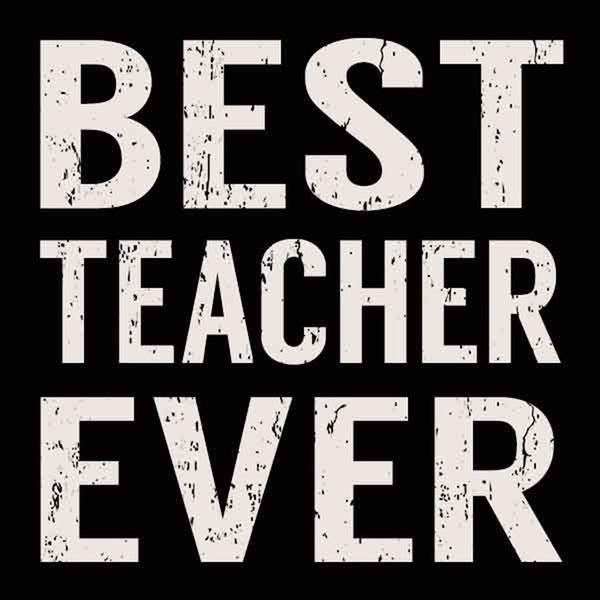 Best Teacher Ever - 4X4 Or 6X6 Box Sign