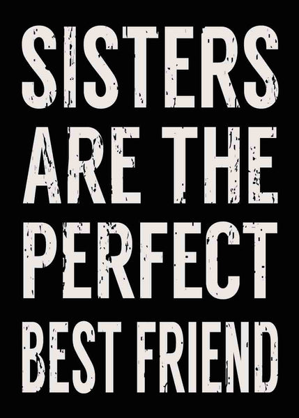 'Sisters Perfect Best Friend' - 5X7 Wooden Decorative Box Sign