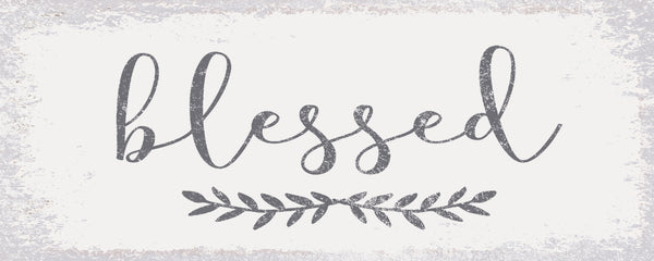 'Blessed' - 4X10 Wooden Decorative Box Sign