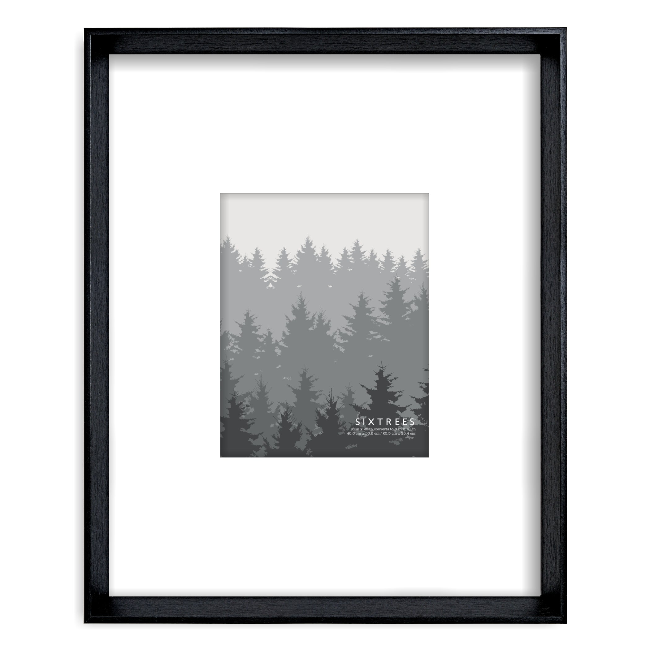 Gallery Wall 16x20 Picture Frame Wood Black 16x20 Poster Black