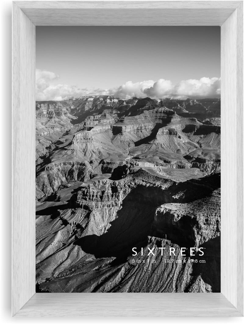 Noah Wooden Picture Frame 4X6, 5X7, 8X10 White, Grey and Blue