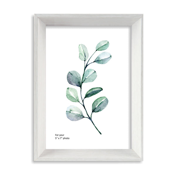 Noah Wooden Picture Frame 4X6, 5X7, 8X10 White, Grey and Blue
