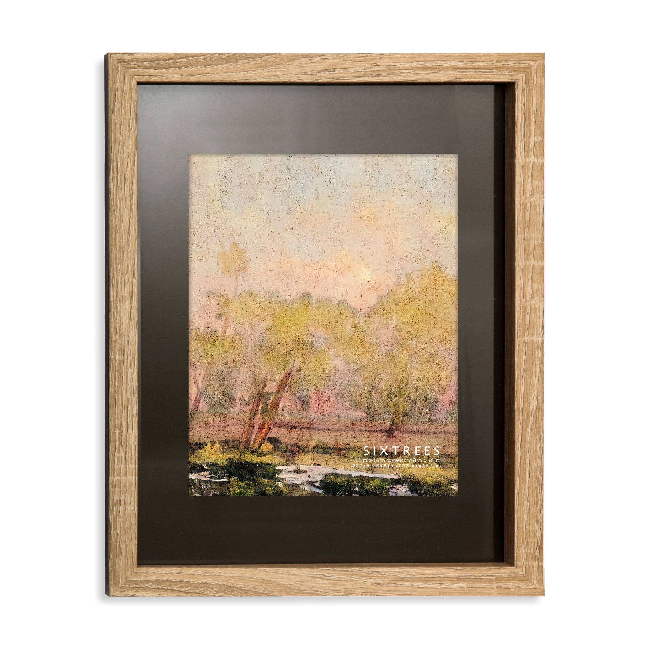 STUDIO CONTRAST GREY metallic frame matted 16x20/11x14 by Nielsen