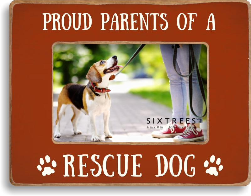 4 X 6 Box Sign Proud Parents Of A Rescue Dog