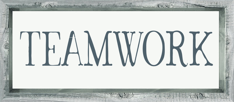 7 X 16 Box Sign Teamwork