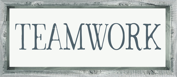 7 X 16 Box Sign Teamwork