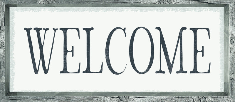 7 X 16 Box Sign Welcome
